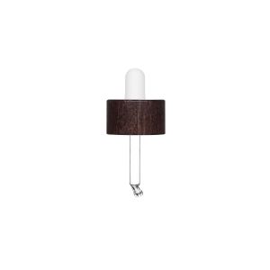Wood Dropper wengè with nitrile pipette for Heavy Bottle 30ML
