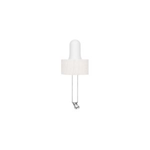 Dropper collar REWOOD bleached beech with white nitrile pipette for 30 ml Ego bottle