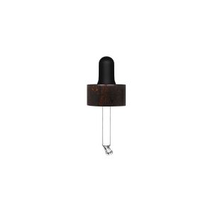 Dropper Rewood wengè beech with black nitrile pipette for Pure 30 ml bottle