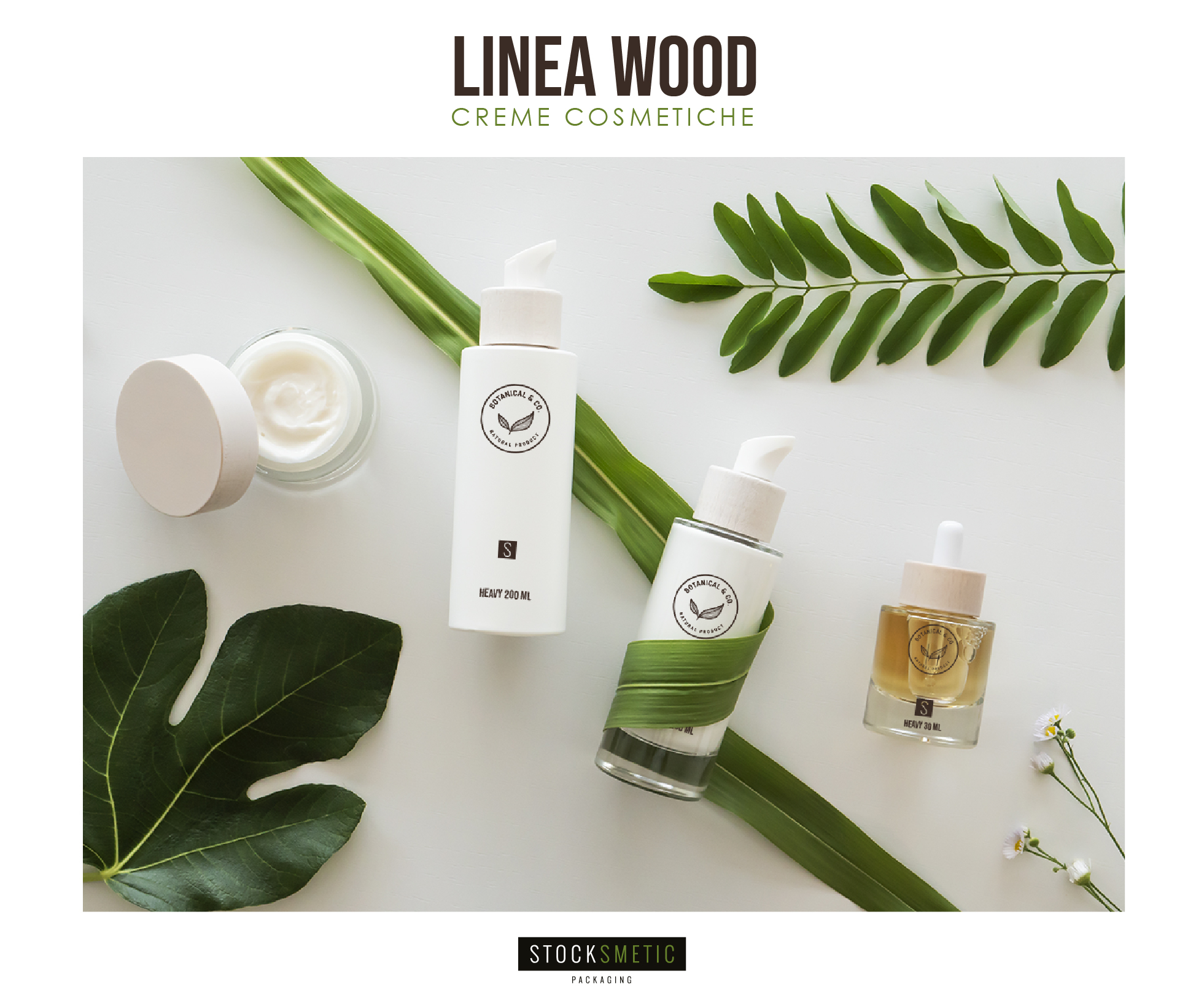 Linea Wood: i packaging per la tua linea vegan