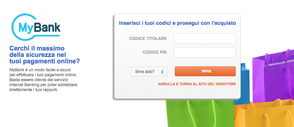 Inserisci i tuoi codici di accesso