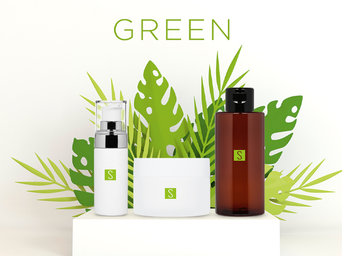 Green Cosmetic design packaging- Stocksmetic