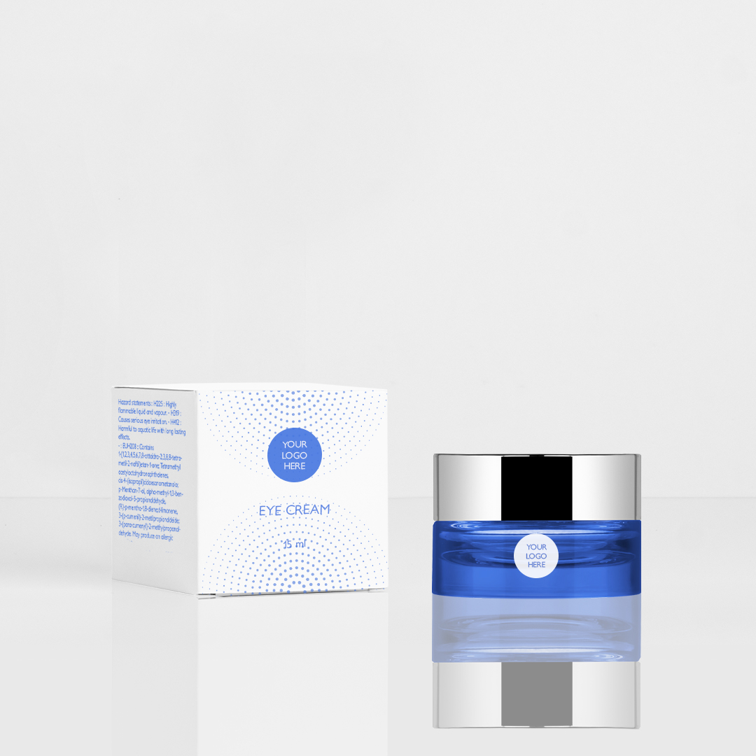 Luxe Jar 15 ml Blue Semi-Transparent 